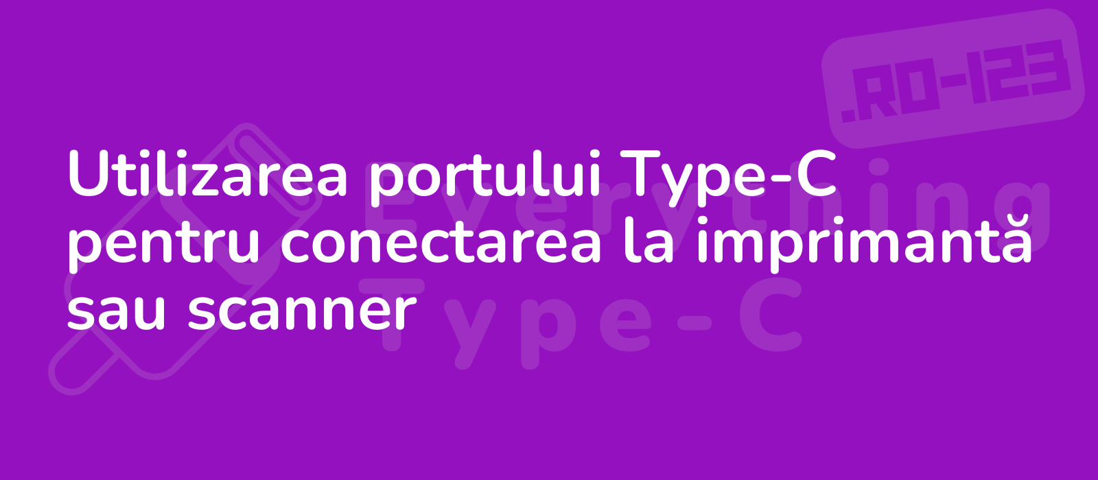 modern technology type c port connecting to printer or scanner sleek design efficient and convenient